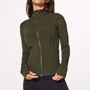 lululemon athletica Olive Green Full-Zip Define Jacket